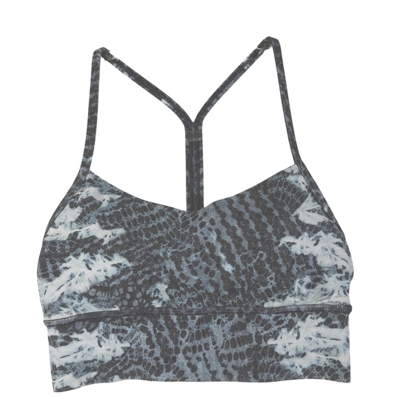 Other - Lululemon Blue Snakeskin Tie Dye Y-Back Racerback Sports Bra Low Impact Yoga